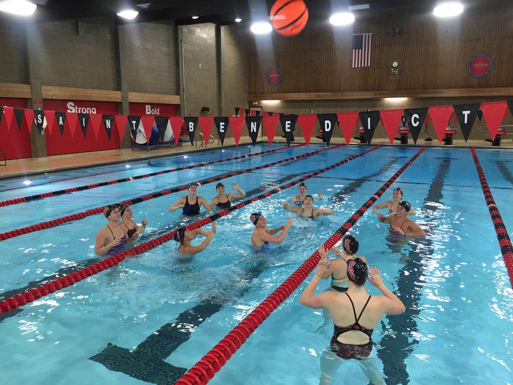 CSB_SwimDive's tweet photo. Good luck @SaintBenedictVB!! We are doing our best to imitate! https://t.co/XItyt4QlFY