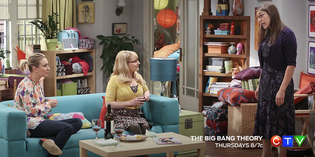 CTV's tweet photo. RT if you're watching #BigBangTheory! Looks like #Shamy are seeing other people! cc: @missmayim @MelissaRauch https://t.co/GMBwpVzH9O