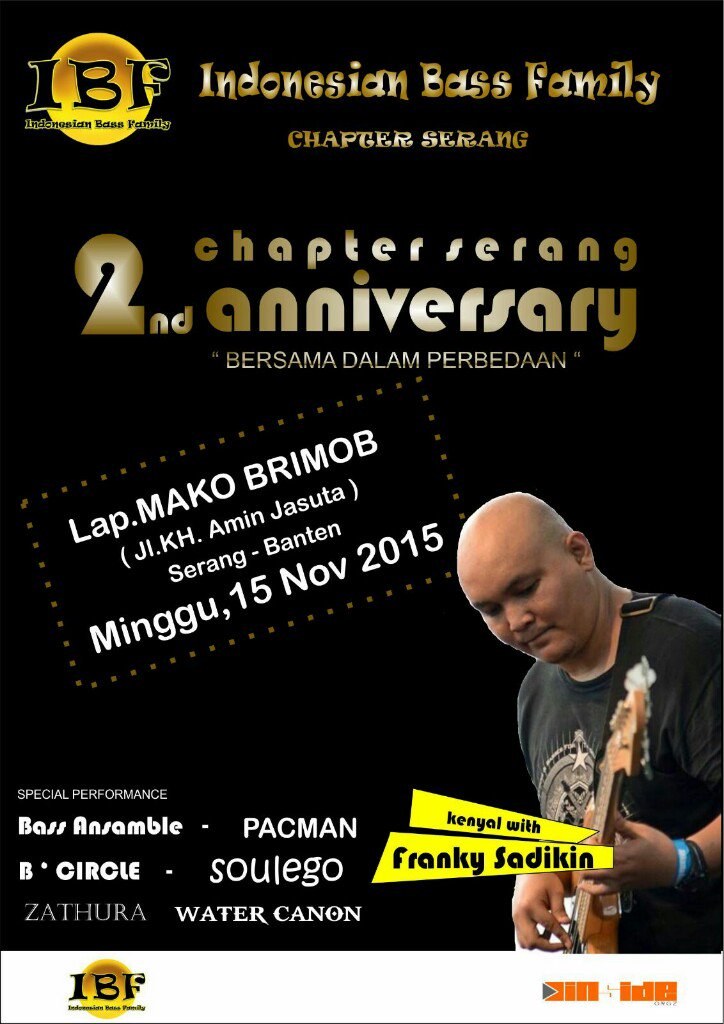 Yg di Serang WAJIB hadir ke Kenyal 2th <a href="/IBFSerang/">IBF_serang</a> Minggu 15 Nov ini, bass clinic by @franky_sadikin :D
