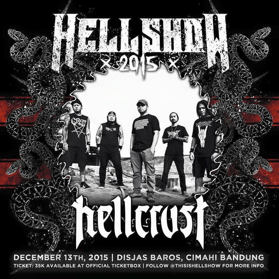 burgerkill's tweet photo. Hellcrust, band death metal asal ibu kota ini siap meliar bersama kalian di Helshow 2015! \m/ https://t.co/keAVxNpiX7