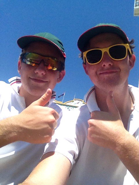 NotCreaseY's tweet photo. At the cricket!!! @CricketAus #ohwhatafeeling https://t.co/eMW7ND7Grs