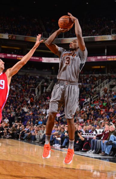 NBA's tweet photo. Brandon Knight erupts for a career-high tying 37 points as he leads the @Suns to a 118-104 win vs. the @LAClippers https://t.co/LZ23YMTYaM