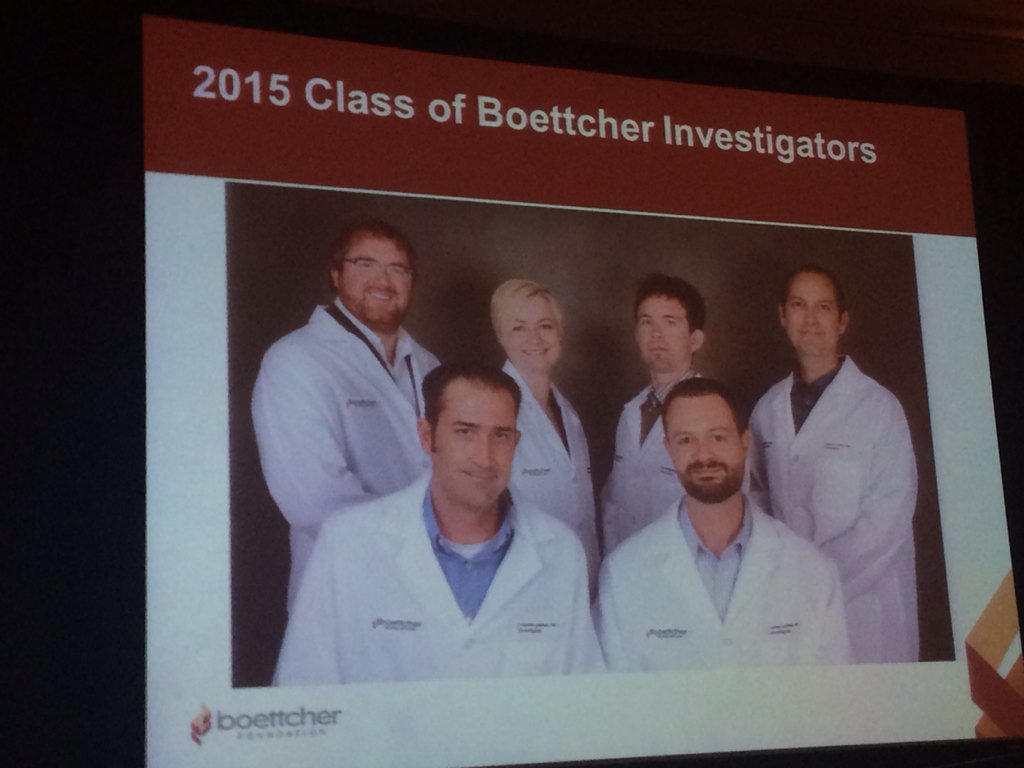 BoettcherFdn's tweet image. Celebrating the 2015 class of Boettcher Investigators at the @cobioscience awards dinner in #Denver