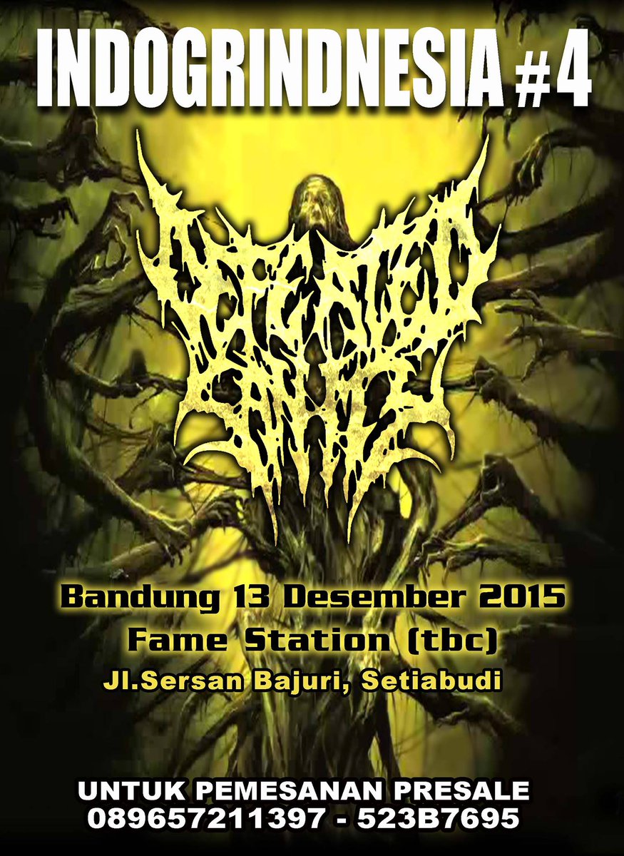 Deep_Insight's tweet photo. INDOGRINDNESIA #4 w/DEFEATED SANITY - Minggu, 13 Desember 2015 @ Fame Station, Bandung - Presale 150k @ABLAHUprod https://t.co/JT44jiZGUY