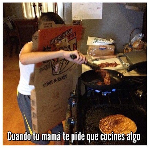 SiguesTeSigo's tweet image. Cuando tu mamá te pide que cocines algo   #siguemeytesigo