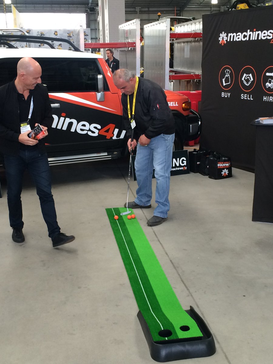 machines4u's tweet photo. It's Day 2 and the putting continues at Stand D18 at the #ACEEXPO at Melbourne Showgrounds. https://t.co/JSATNtVyHS