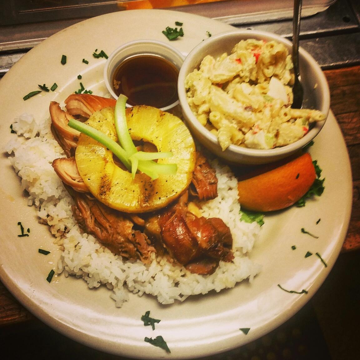 Hawaiian night tonight cuz!!!  Shoyu chicken...hawaiian mac salad and grilled pineapple on the menu tonight