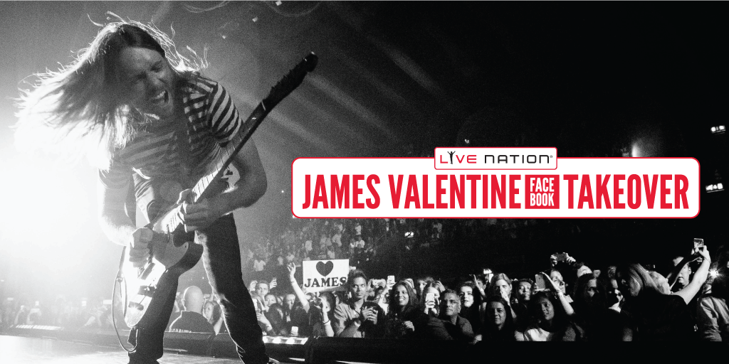 LiveNation's tweet photo. .@jamesbvalentine of @maroon5 is​ taking over our FB TOMORROW at 10am PT for a LIVE Q&amp;A: https://t.co/daB8FpywyM https://t.co/WqBMLcfw2U
