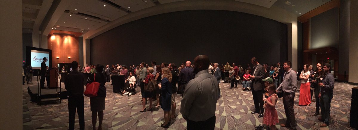 CPLBaseball's tweet photo. Great turnout for the @SavBaseball2016 launch party! #savannahbaseball https://t.co/MwY9OTOdRQ