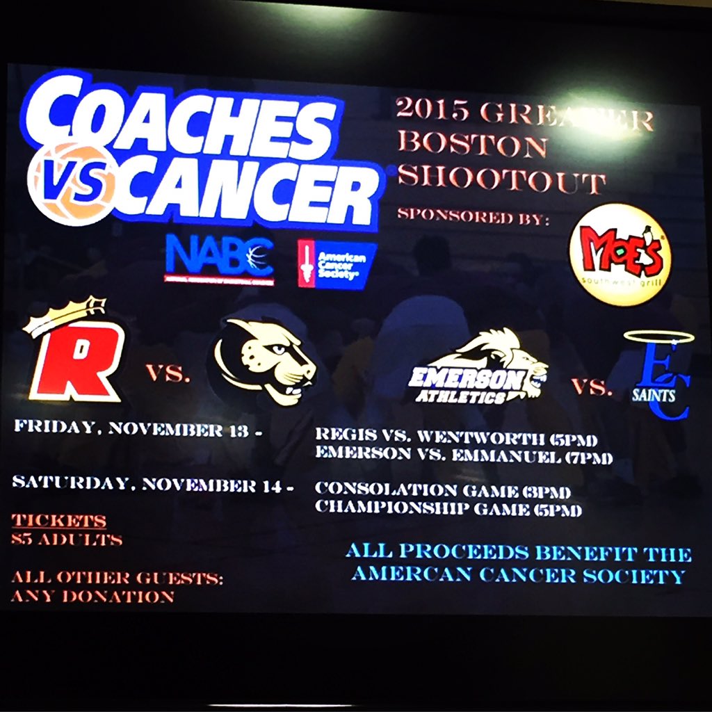 NathanHager's tweet photo. Please come support a great cause @RegisCollege_MA for #coachesVScancer! @AmericanCancer @CoachesMA @NABC1927 https://t.co/03VLTA6g1C