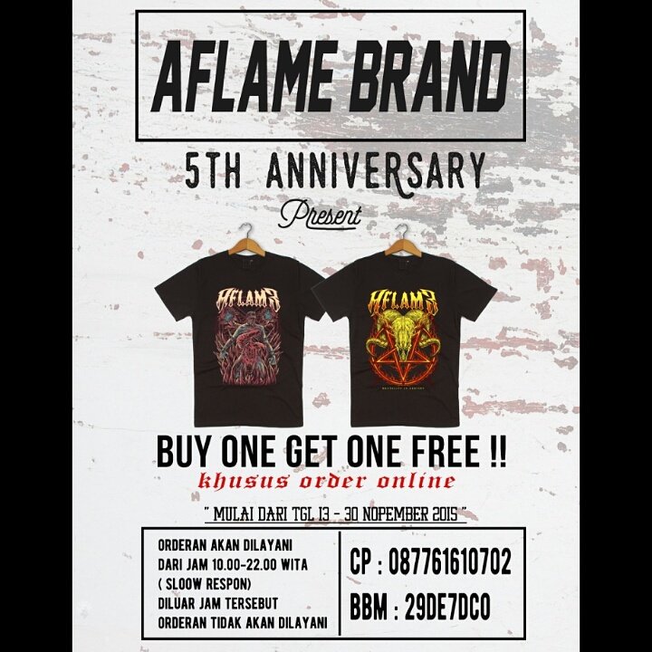 Promo sudah kita mulai broo #5th #anniversary