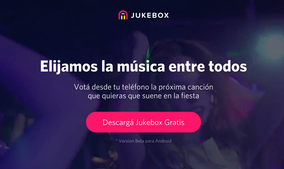 tryjukebox's tweet photo. Ya esta disponible la Beta pública de Android. Usala en tu casa con amigos. Descargala en https://t.co/At9lz7vd8u https://t.co/ySb0F65yeM