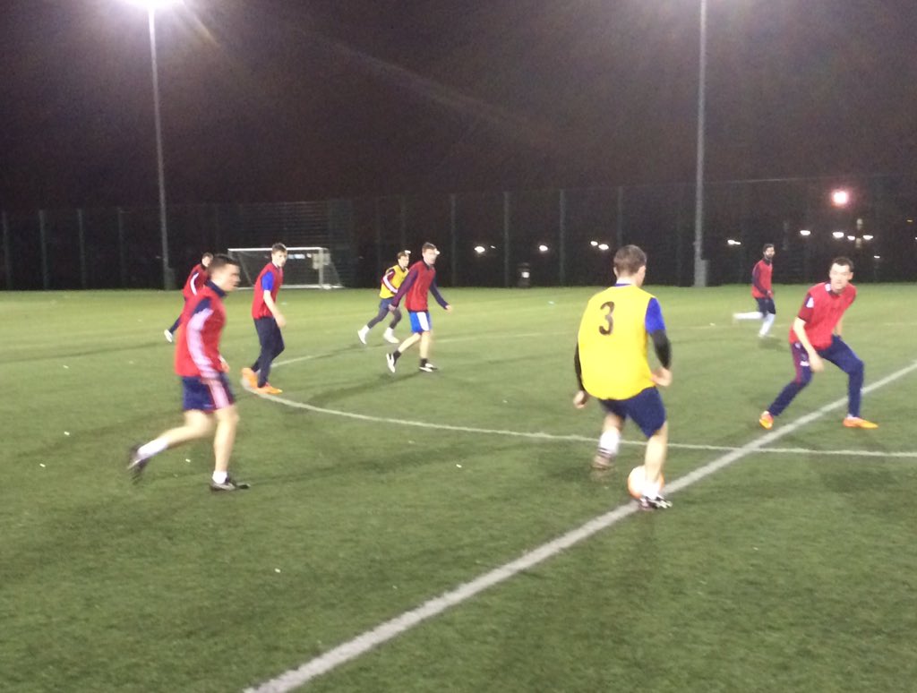 Atkin442's tweet image. Wild and windy conditions @NewcUniFootball squads training last night #funenvironment