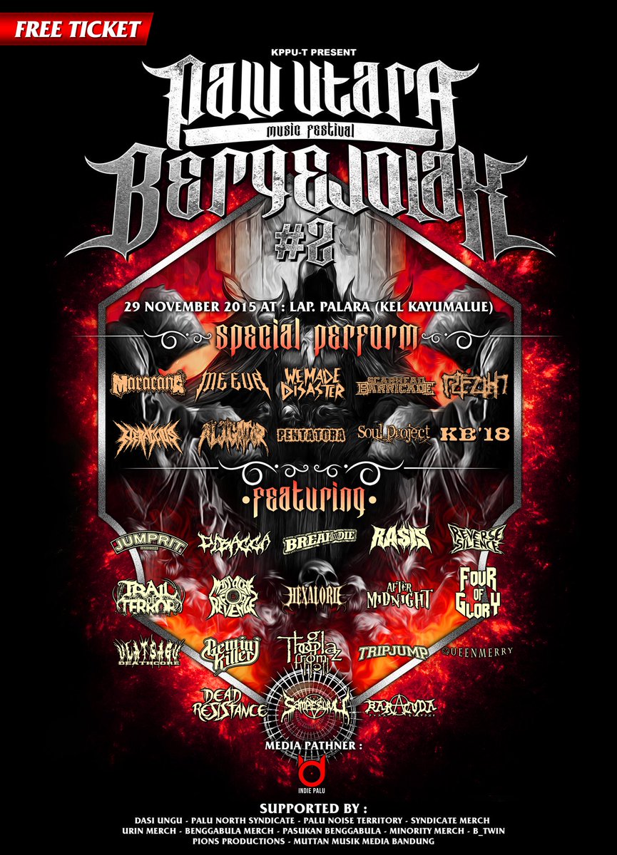 PALU UTARA BERGEJOLAK #2 // 29 Nov 2015 @ Lap. Palara Kayumalue // Free Entry! // Info: <a href="/kppu_family/">PALUUTARABERGEJOLAK</a>