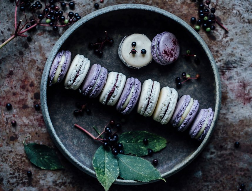 We are in macaron heaven with <a href="/_foodstories_/">Our Food Stories</a>​ blueberry, vanilla and elderberry #macarons! freefromheaven.com/2015/11/bluebe…