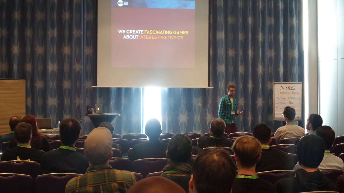 bgfcon's tweet photo. Jeremy Spillmann creates with @BlindflugStudio fascinating games around interesting topics. #bgf #berlingamesforum https://t.co/Yk7QpGhCD4