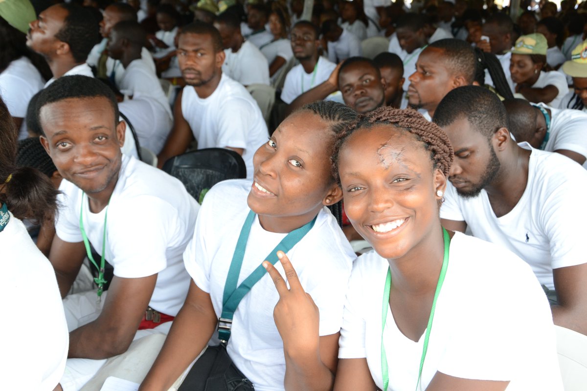 FirstBankngr's tweet photo. @Sleekypearl and colleague at the Lagos State Orientation Camp, Iyana Ipaja #FirstCorper https://t.co/BYkXhiYjOQ