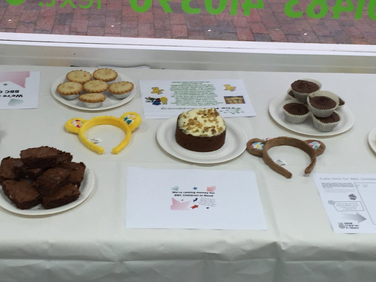 hubgodalming's tweet image. Hub Godalming has a cake sale for Children in Need all day today so pop in