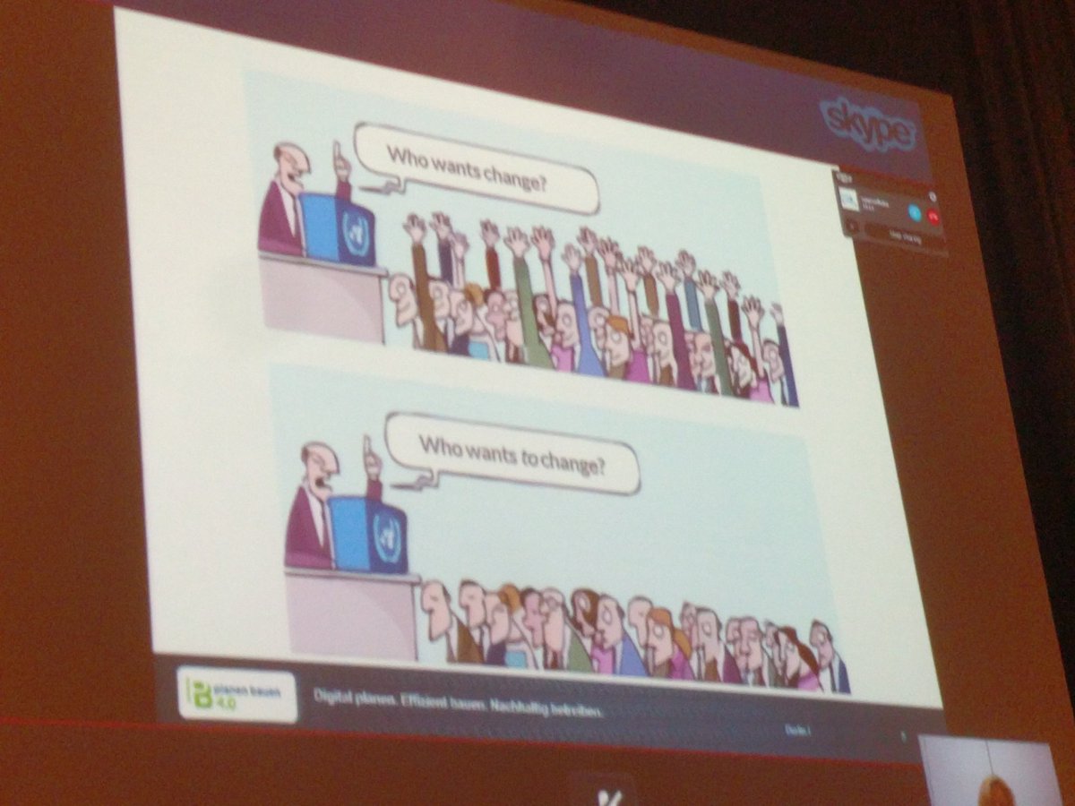 #bimgathering The first step of change is to adopt an industry standard, which is my session at 1150 this morning.