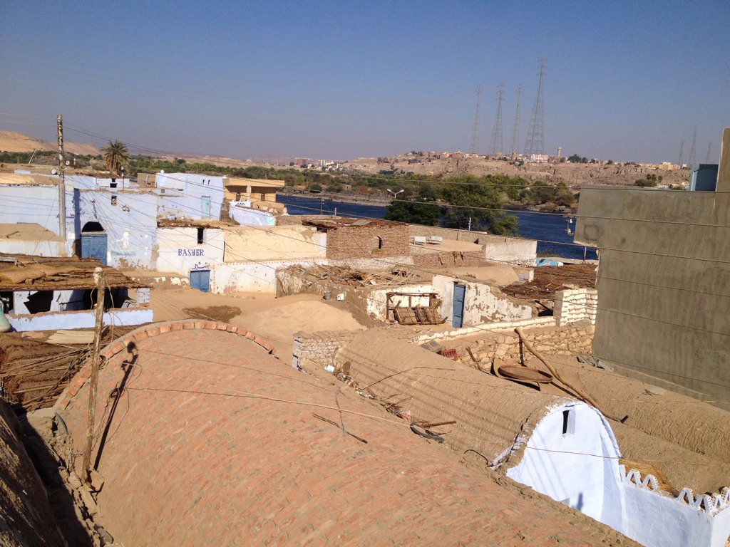 _My_Vacations_'s tweet photo. Stop at Gherb el Sehir, a Nubian village on the west bank. 
Take that, crocodiles!! https://t.co/x67G1M4rcj