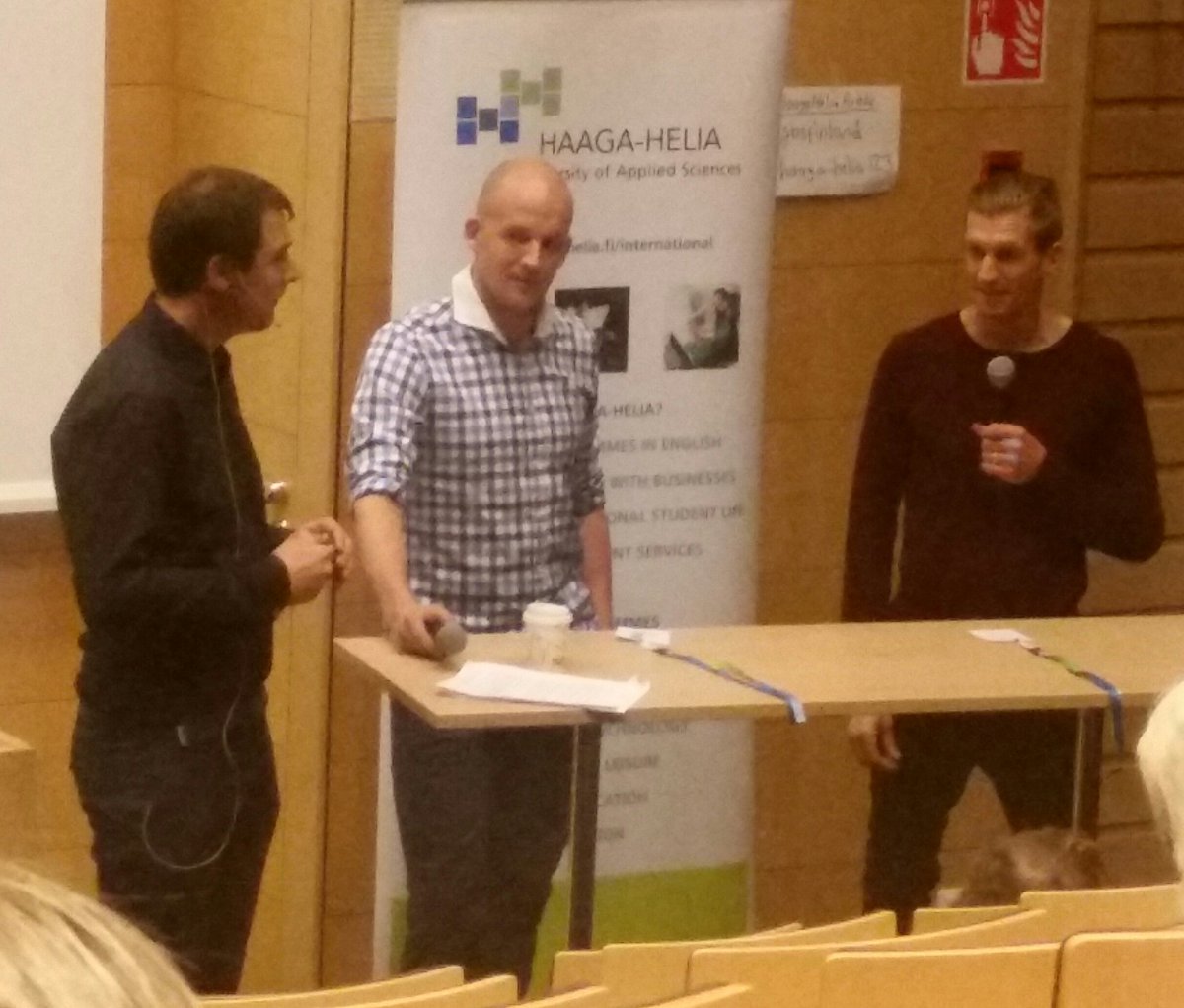 HeikkiKiiskinen's tweet image. Nyt kannattaa kuunnella. Jarkko &amp;amp; Peetu lauteilla  #FOSM2015