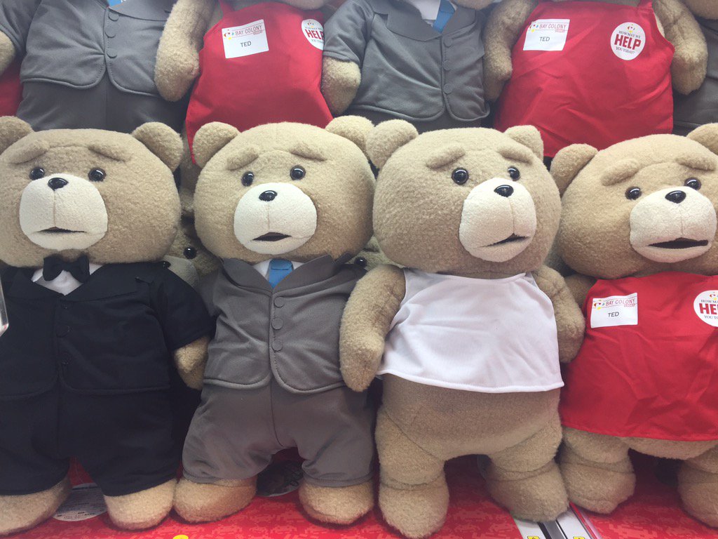O Xrhsths タイトーステーションアリオ蘇我店 Sto Twitter 新景品 Tedぬいぐるみxl Vol 2 3 新しくバイト服と就活服でぬいぐるみ登場 来週の3連休にはテッドがアリオに遊びに来ますよ 是非ぬいぐるみをgetして 会いに行きましょう テッド くま T