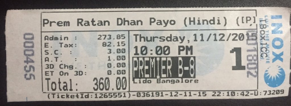 sannipatel's tweet photo. Enjoy a lot movie with #prem @BeingSalmanKhan @rajshrifilms @sonamakapoor #PRDP #MyPRDPTicket @prdp @careinfo_in https://t.co/WiYBgDmYCg