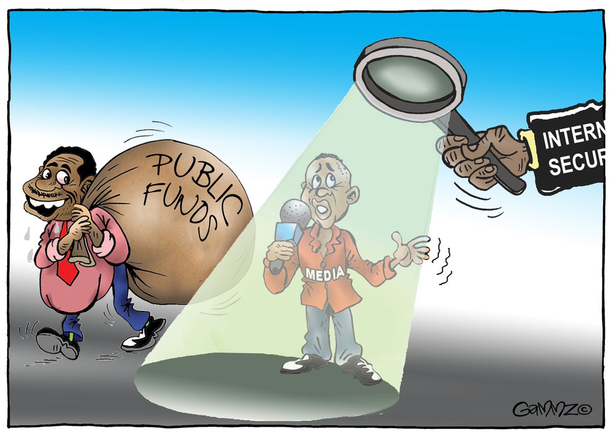kiddoGAMMZ's tweet photo. Threat to the #freedomofthepress as looting continues @kenyan_weekly #CorruptionANationalDisaster #Nkaissery https://t.co/tlR4yUowZA