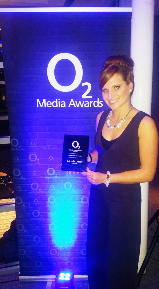 liveseybinks's tweet photo. Proud to have been named 'Community Journalist of the Year' at the #O2MediaAwards2015 - great night @Rossiterltd https://t.co/tg4HUn3Vii