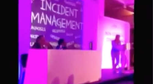 ccr_ldn's tweet photo. The shadowy figure of @DrSarahTonks speaking at #CCR2014! https://t.co/T1y2Xpqiwo https://t.co/5x28ZFVXyh