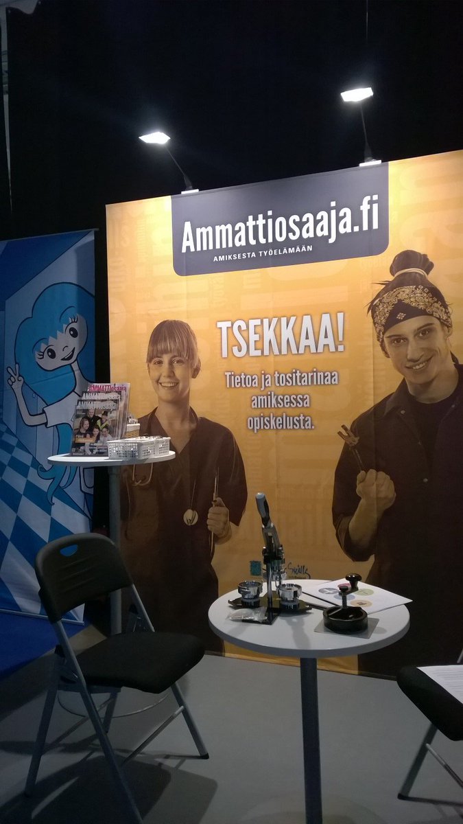 SkillsFinland's tweet photo. Olemme tänäänkin mukana @Sakkiry'n #NextStep2015-tapahtumassa. #Ammatillinenkoulutus #osaaminen @okmfi https://t.co/crLk0axTwx