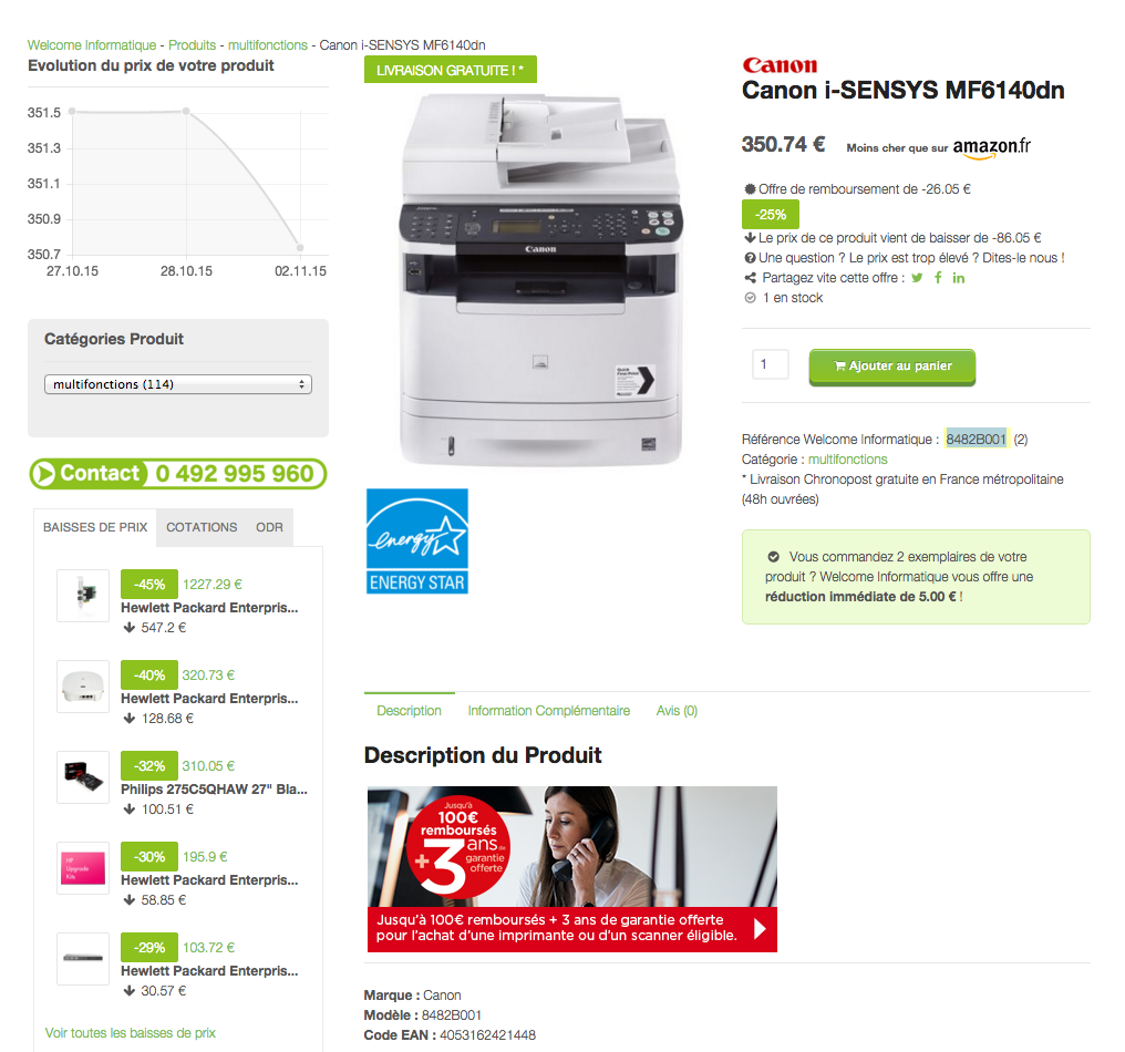 WelcomeInformat's tweet image. Offre de remboursement @CanonFrance i-SENSYS ! #promo #print
goo.gl/eGNj8U
