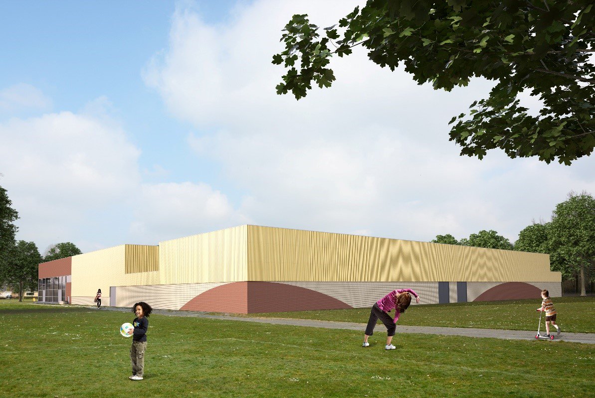 DamstraDriezum's tweet photo. Onze monteurs zijn druk met het installatiewerk in de Europahal in Hoogezand. https://t.co/wXjWcpEQKi https://t.co/WLcLaimFSt