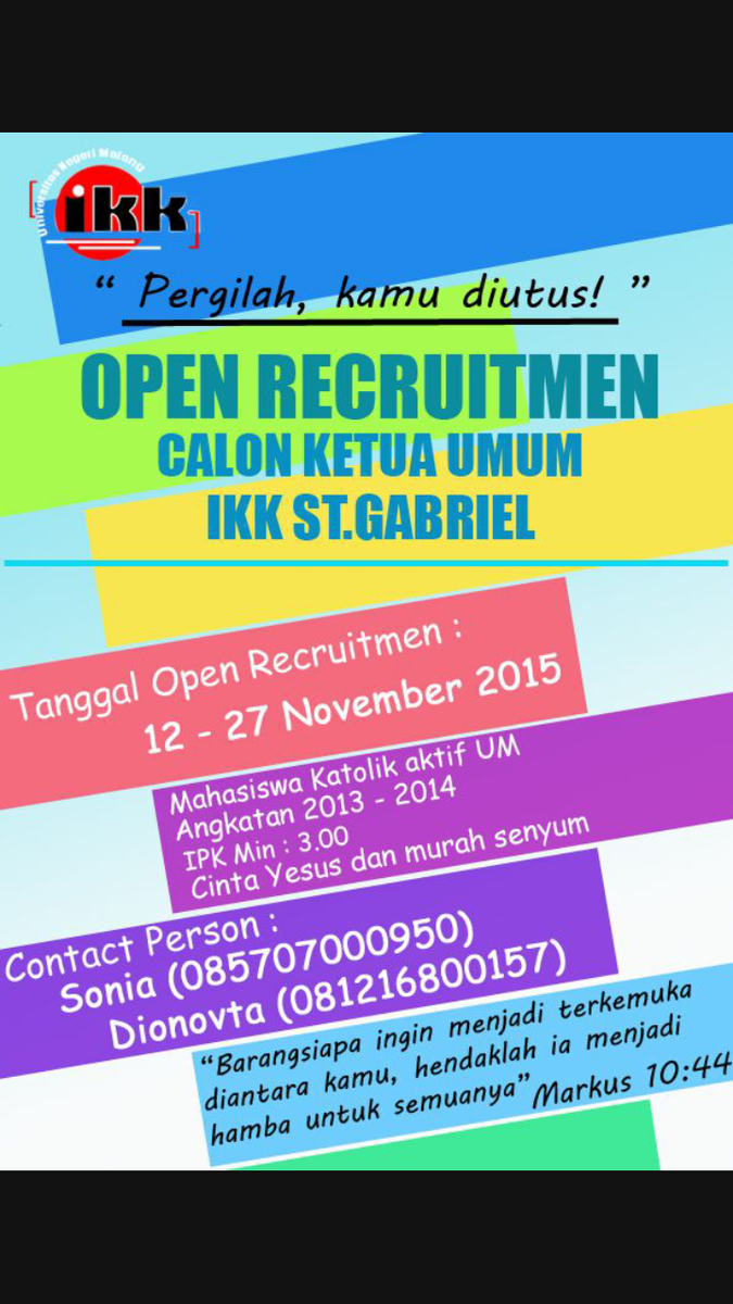 IKK_UM's tweet photo. JANGAN LUPA OPREC CAKETUM IKK https://t.co/A01ak3nYFa