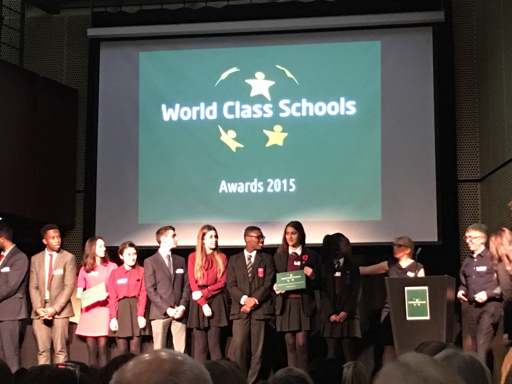 Proud of our World Class Schools Quality Mark presented last night. Well done <a href="/chelseaacademy/">Chelsea Academy</a> <a href="/WCSQM/">World Class Schools Quality Mark</a>