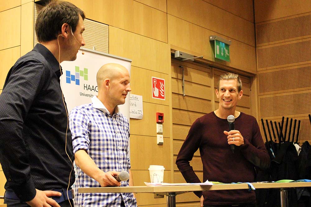 HAAGAHELIAamk's tweet image. What a start for the day! Thank you Jarkko, Petri and @NurmiVili Have a great weekend! #FOSM2015 #HaagaHelia