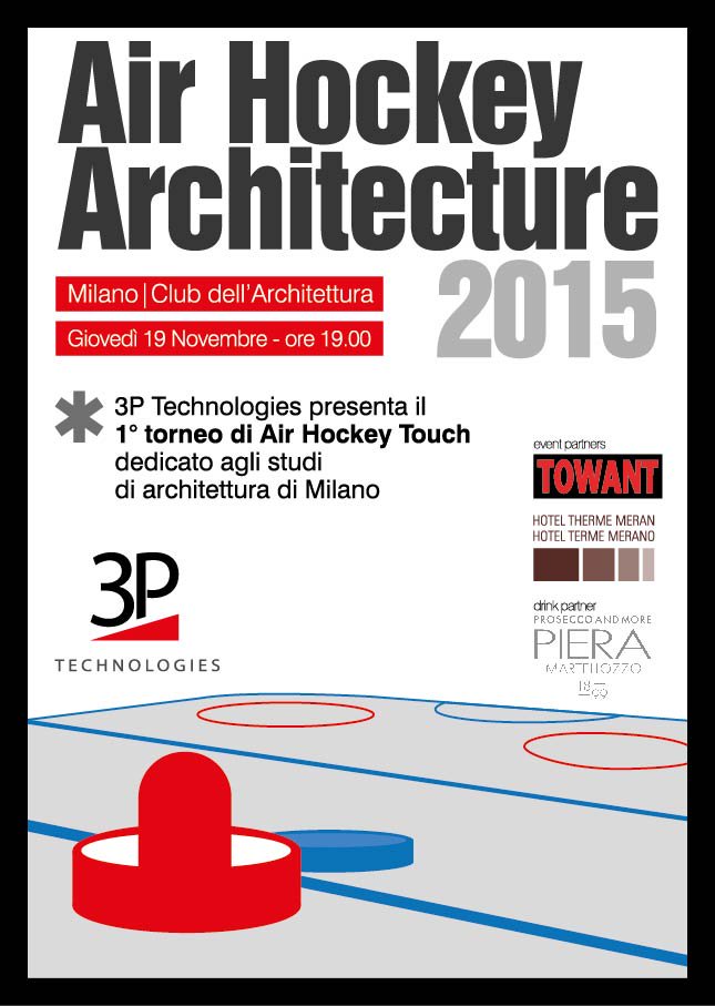 TOWANTevents's tweet photo. #AirHocheyTouch #1torneo #3PTechnologies #TOWANT #Architettura #Design #19novembre2015 #ClubArchitettura #Milano https://t.co/TekpCLJywi