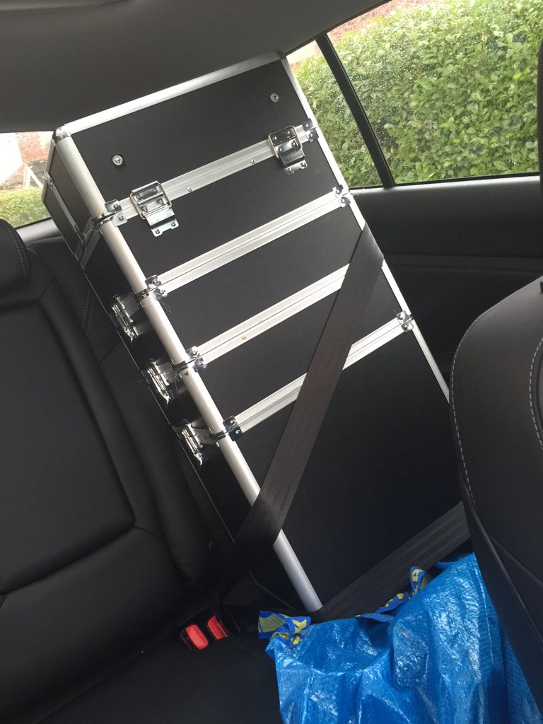 Strap the baby in 😂