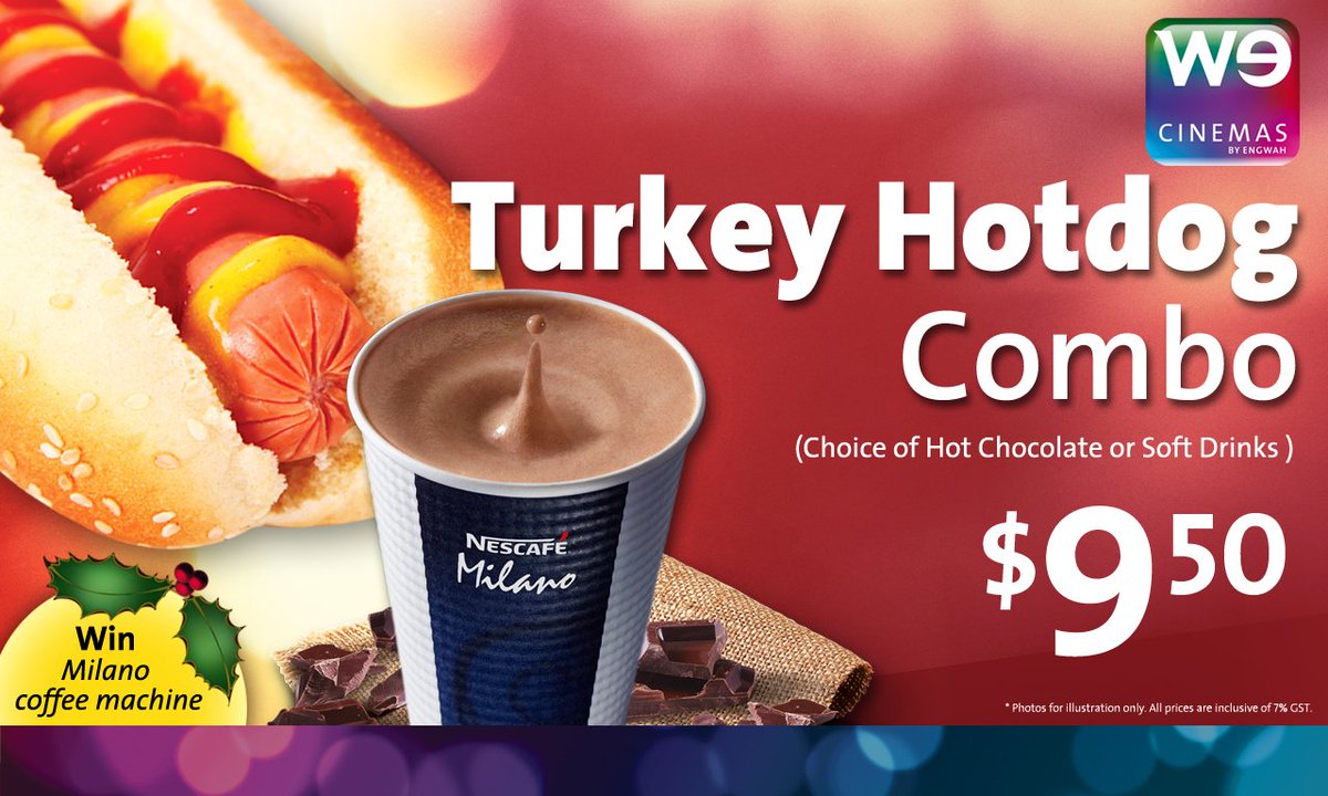 wecinemas's tweet photo. Try our NEW turkey Hotdog combo to satisfy your christmas taste buds today @wecinemas. #WECinemas #New #Try https://t.co/ICOGg2vF6r