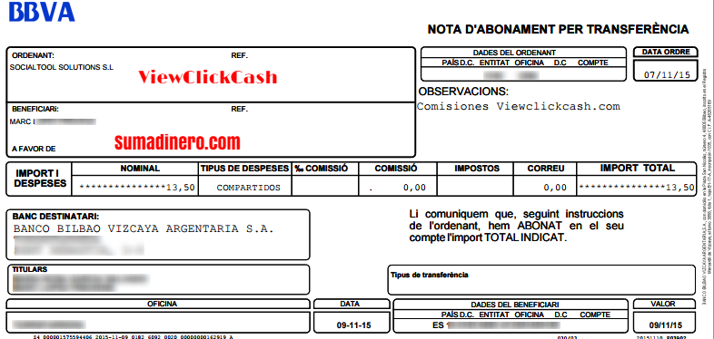 sumadineroweb's tweet photo. Para empezar el #Viernes13 un #pago de #Viewclickcash de esta semana, de las mejores webs https://t.co/LZz2I84ZQr https://t.co/dBUDREPPry