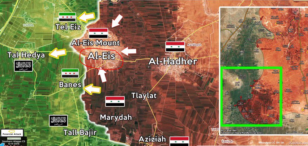 DavidIFeeney's tweet photo. #SyrianArmy & #Hezbollah advance on M5, South #Aleppo; #JabhatAlNusra overrun at #Hadher & #AlEis @PetoLucem #Syria https://t.co/j7CoXJAF8B