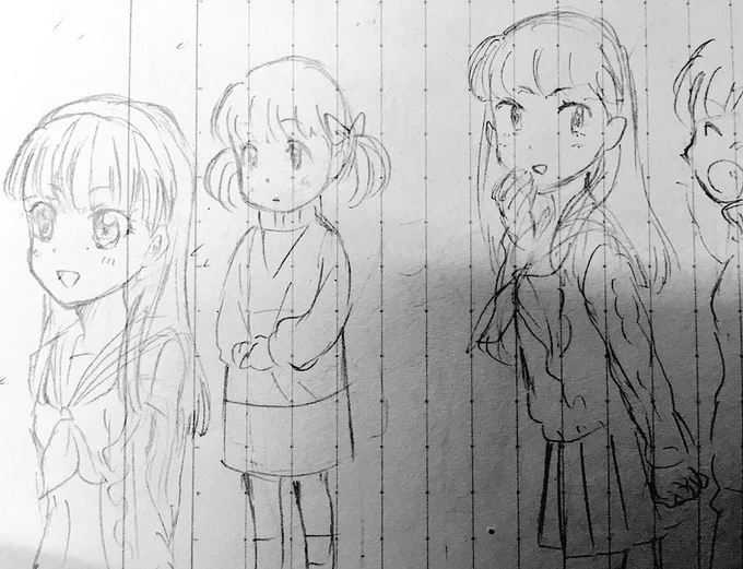 本日のらくがき 絵柄遊び 