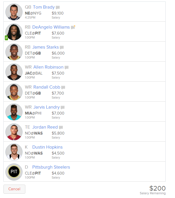 DLFantasy's tweet photo. @Jeff_Mans @JoePisapia17 Hey guys, what do you think of these lineups? https://t.co/m3OhS6JwOC
