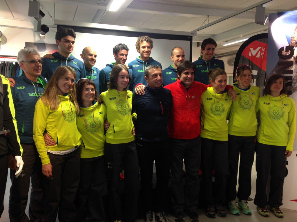 Petit tour chez #Millet aujourd'hui pour la présentation de leur partenariat avec l'équipe espagnole de ski Touring