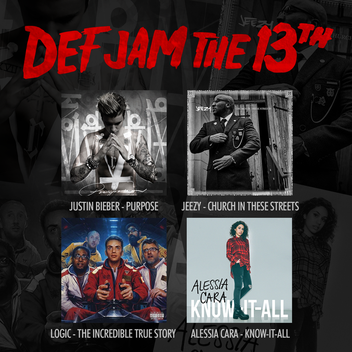 defjam's tweet photo. #DefJamThe13th 
#Purpose #ChurchInTheseStreets #TheIncredibleTrueStory #KnowItAll https://t.co/03K4YOh0Dz