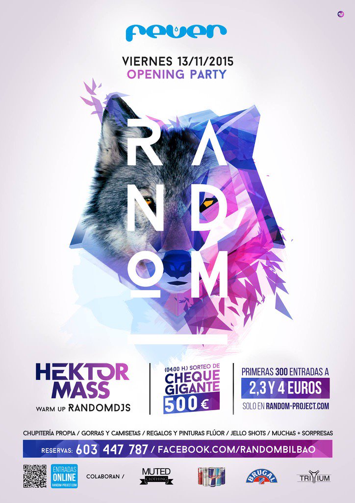 FeverClubBilbao's tweet photo. Esta noche @FeverClubBilbao acoge la macro fiesta #RandomProject con @HektorMass y los Random Djs https://t.co/ZedEWM6D1U