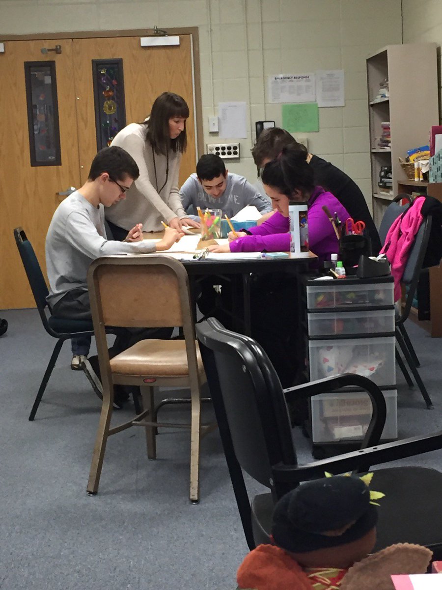 Ms. Japutra's students practicing ordering food on a budget in speech.