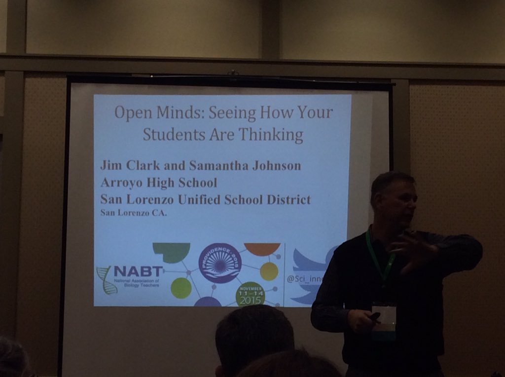 hellomsyang's tweet photo. Open Minds with Samantha Johnson and Jim Clark @Sci_Innovations #NABT2015 #NGSS https://t.co/YJWRQNygQI