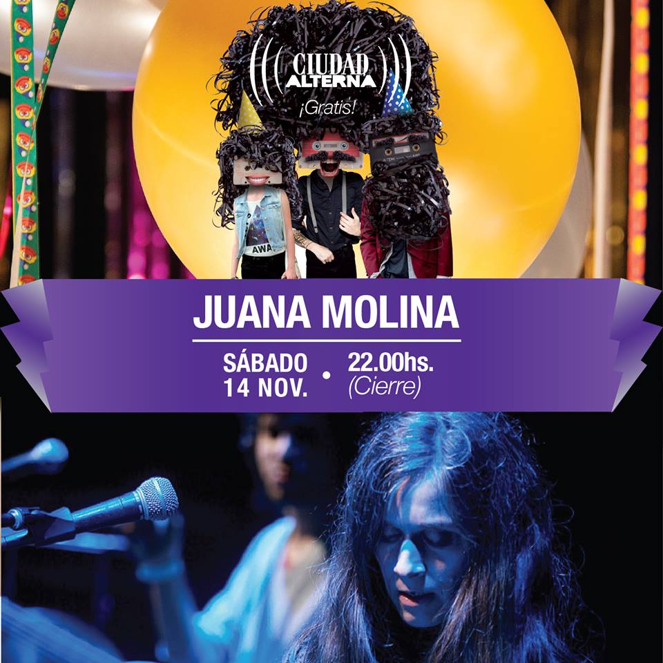 TuristicaLP's tweet photo. 14/11 22 hs.
Juana Molina en @BarrioMeridiano 
V Festival de Arte de La Plata
@ciudadalternaLP https://t.co/9VyzKkKuBf
