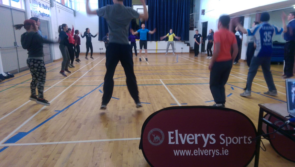 Jumping for joy in St. Pauls Oughterard. Great time of 3mins40s for the #SquatChallenge #POWER